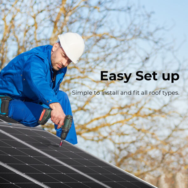100 Watt 12 Volt Monocrystalline Solar Panel - Image 2