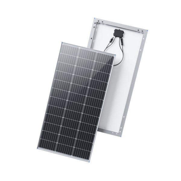 Renogy 100 Watt solar panel front and back side