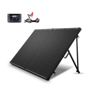 image of renogy solar suitcase solar panel set up