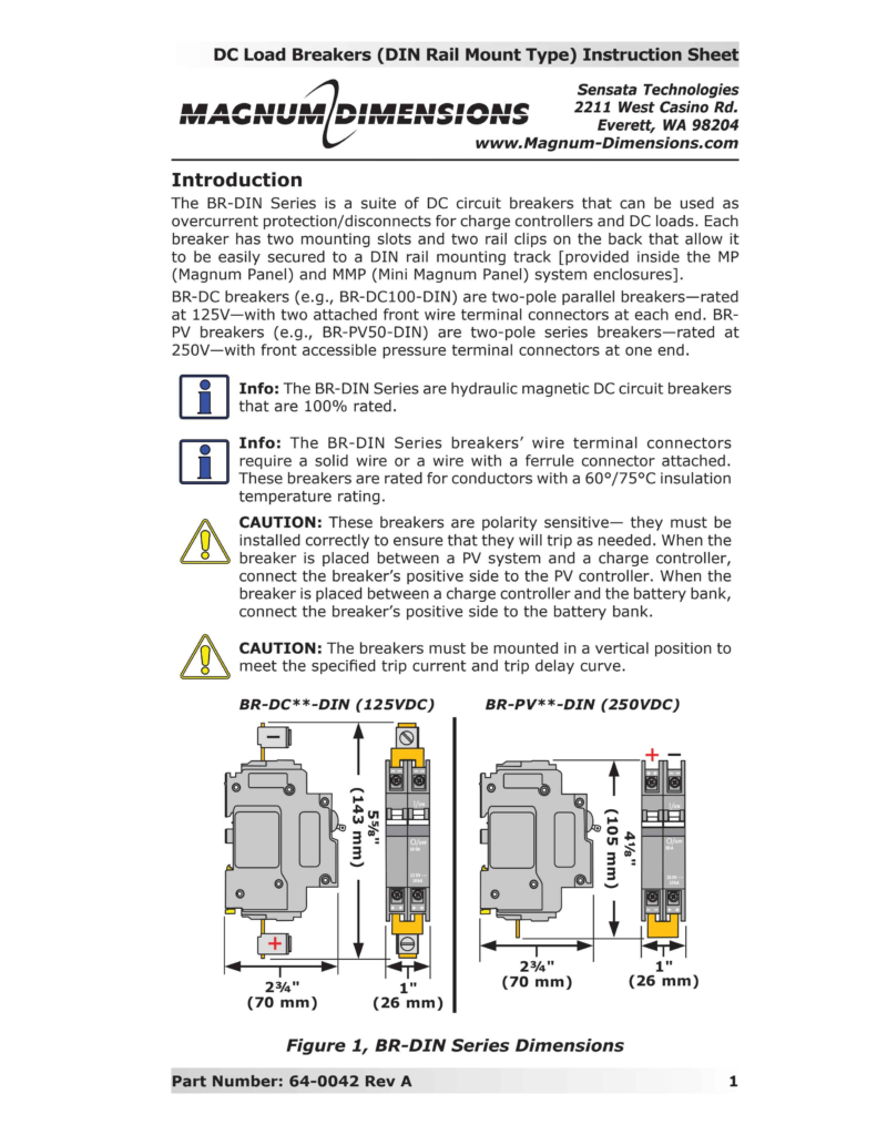 64-0042 Rev A (DC Load Breakers - DIN) (pdf)