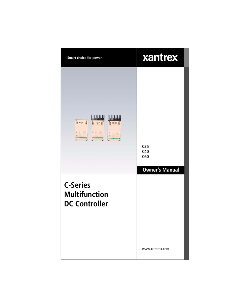 Trace Xantrex C35 C40 C60 Owner's Manual (pdf)
