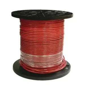 Spool of red copper 6 AWG wire