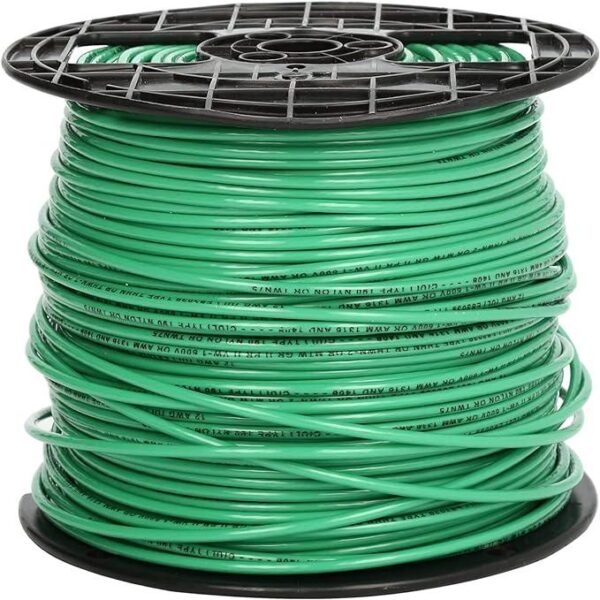 spool of green AWG Wire